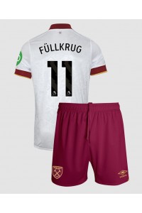 Fotbalové Dres West Ham United Niclas Fullkrug #11 Dětské Třetí Oblečení 2024-25 Krátký Rukáv (+ trenýrky)